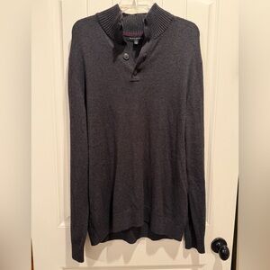 Banana Republic Men’s Dark Navy V-Neck Henley Sweater XL